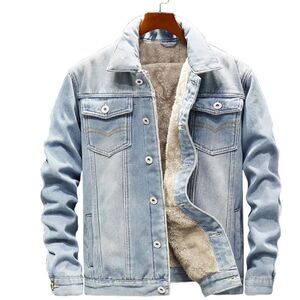 Pologize™ Valeriano Warm Button-Up Denim Jacket S NWT in packaging Light Blue